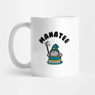 Manatee Magician Kawaii Fantasy Pun Mug